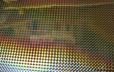 Sheets of Holographic PRISM Sign Vinyl, Choose Size and Color, 1/4" Mosaic