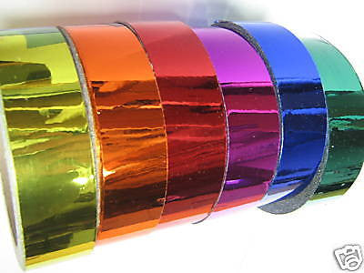 15 Different Color CHROME Tapes, 1 inch x 25 feet