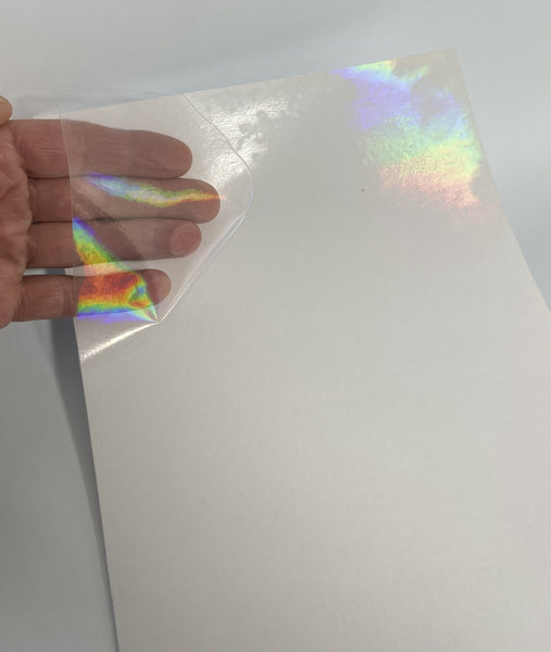 Holographic Overlay Vinyl, Pick Your Pattern and Size, Novelty Grade