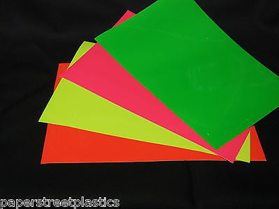 ANY 24 Colored Transparent Vinyl Sheets, 8 x 12, Adhesive Coated – Paper  Street Plastics