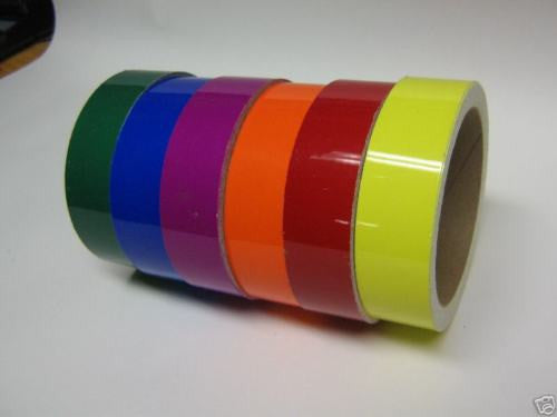 Any 1" Colored Plastic Vinyl Tape,  your color choice